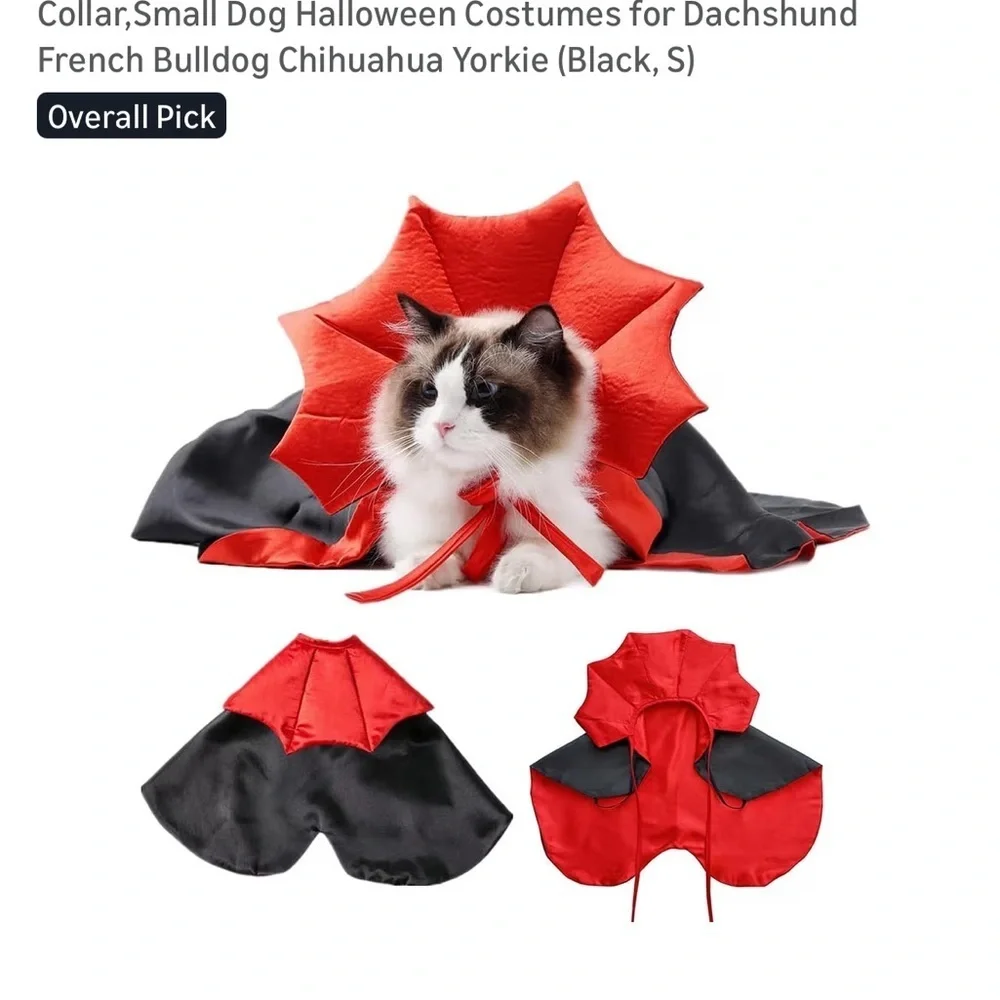 Red and Black Dog / Cat Vampire costumes  🐶 🐱 NWT  small breed